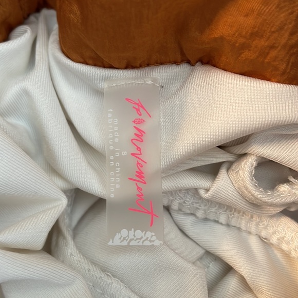 Free People Movement The Way Home Workout Shorts New S Burnt Orange High Rise - Picture 6 of 7